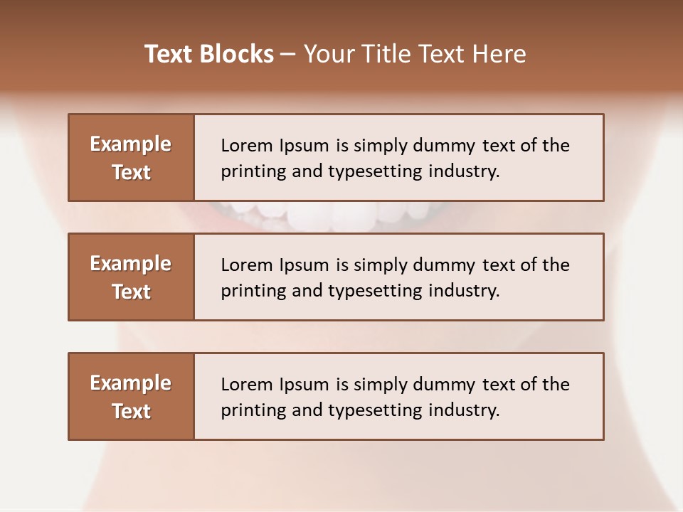 Whitening Care Clinic PowerPoint Template