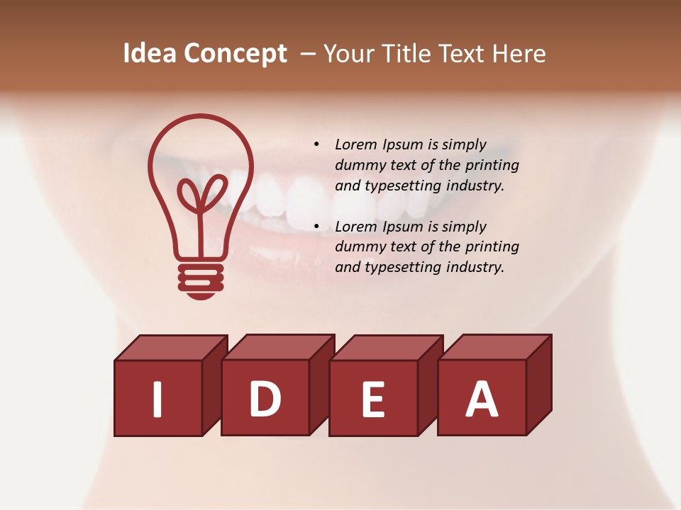 Whitening Care Clinic PowerPoint Template