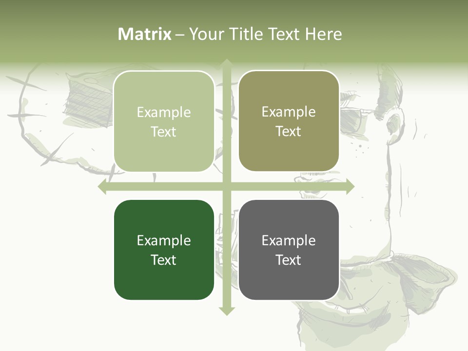 Risk Sunglasses Hand PowerPoint Template