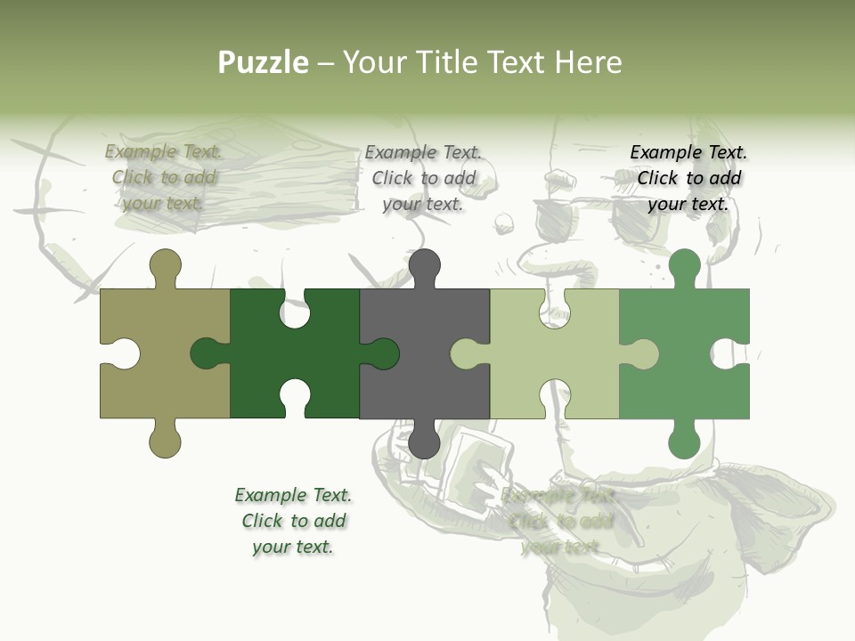 Risk Sunglasses Hand PowerPoint Template