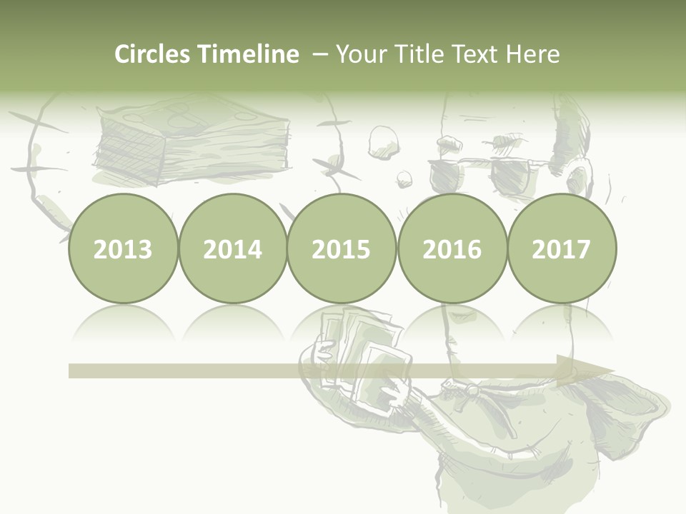 Risk Sunglasses Hand PowerPoint Template