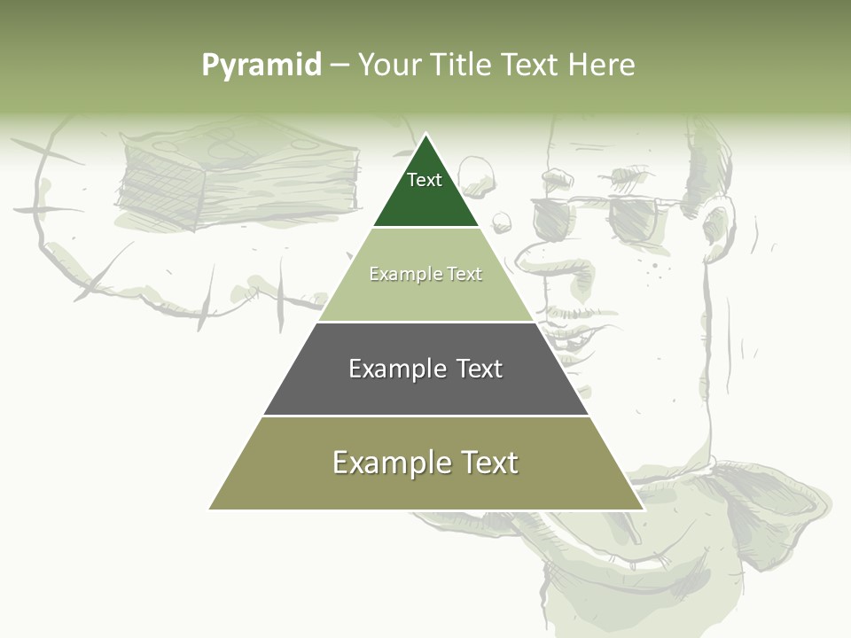 Risk Sunglasses Hand PowerPoint Template