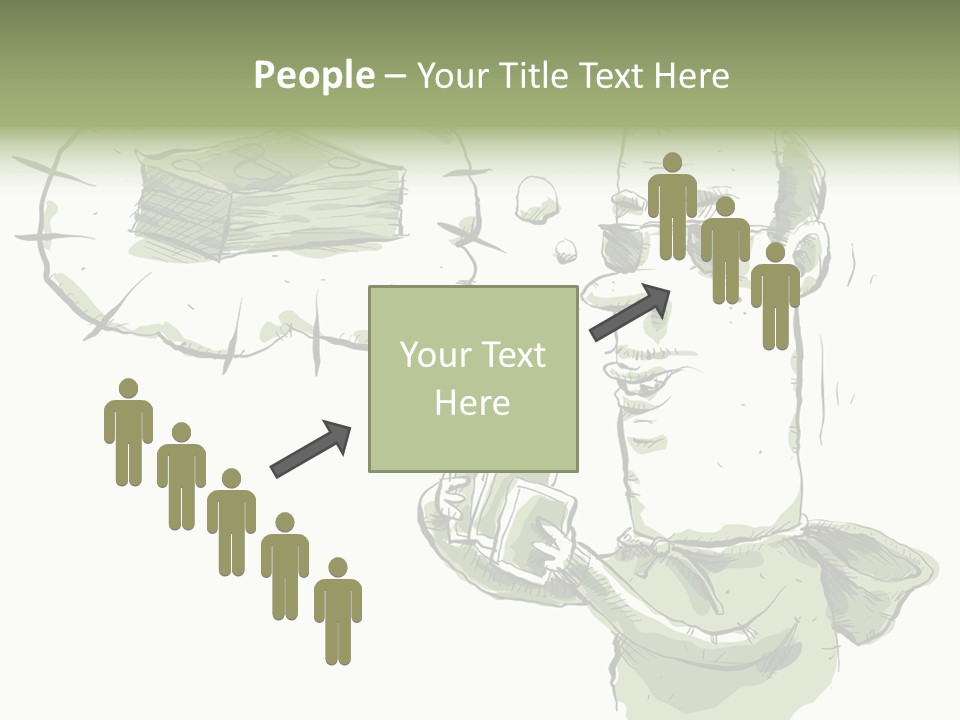 Risk Sunglasses Hand PowerPoint Template