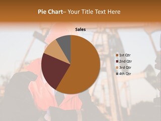 A Man Wearing A Hard Hat And An Orange Safety Jacket PowerPoint Template