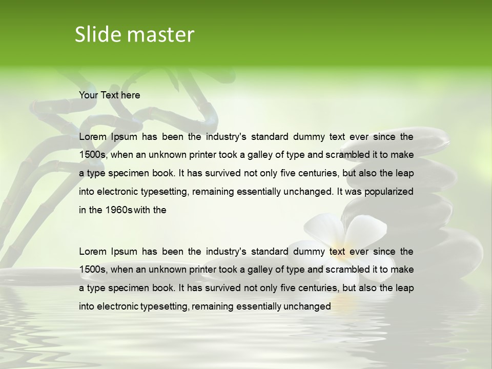 Row Symbol Zen PowerPoint Template