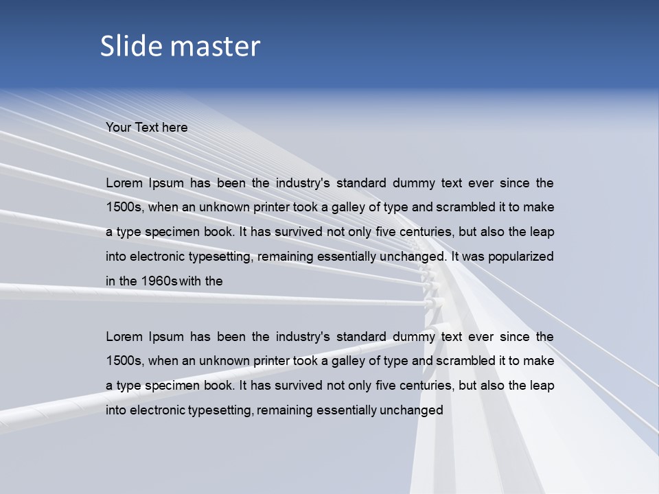 Bridge Stable Spanning PowerPoint Template