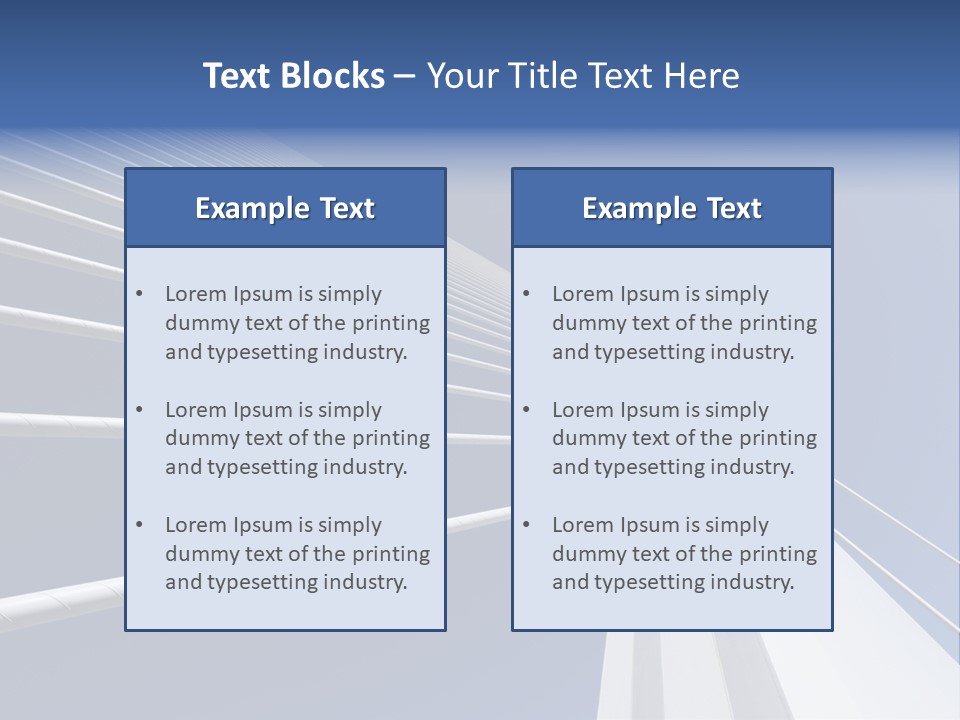 Bridge Stable Spanning PowerPoint Template