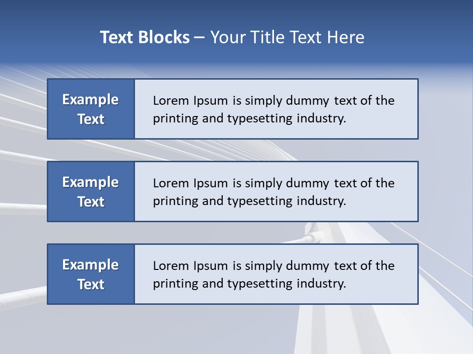 Bridge Stable Spanning PowerPoint Template