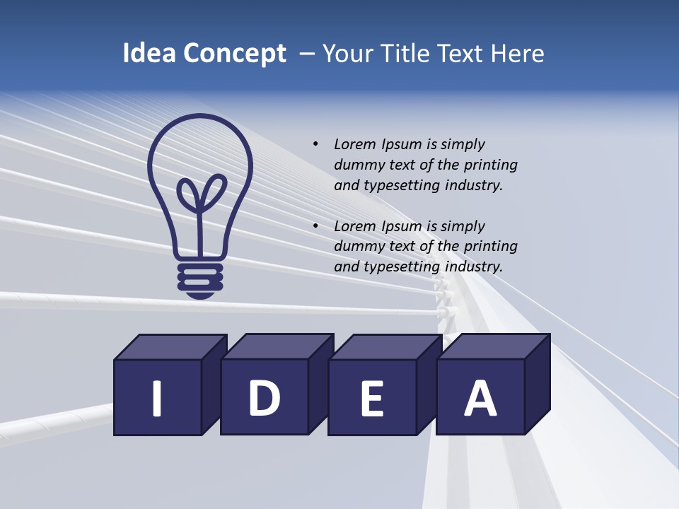 Bridge Stable Spanning PowerPoint Template