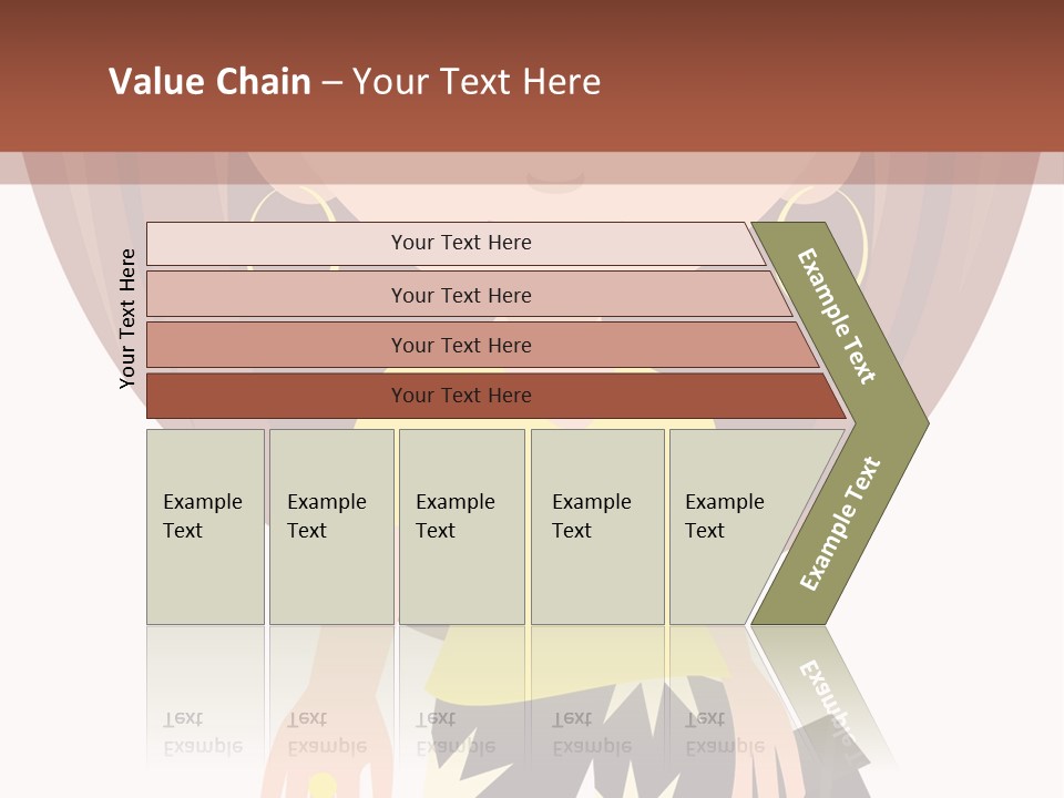 A Girl With Brown Hair Is Standing Next To A Wall PowerPoint Template