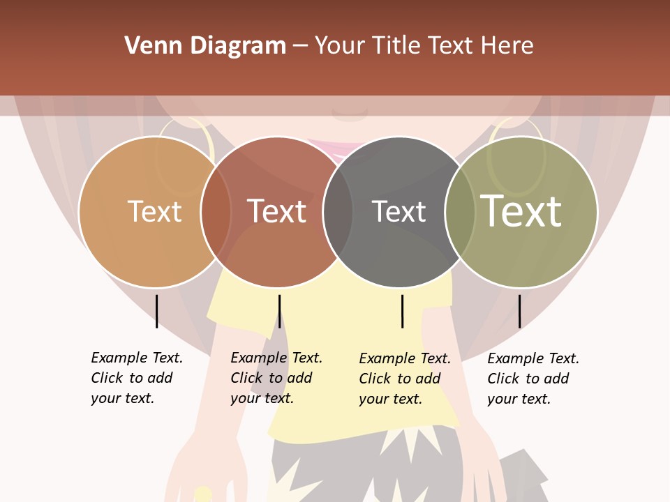 A Girl With Brown Hair Is Standing Next To A Wall PowerPoint Template