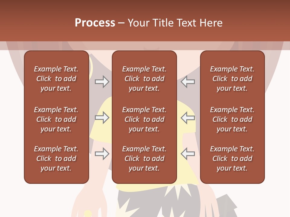 A Girl With Brown Hair Is Standing Next To A Wall PowerPoint Template