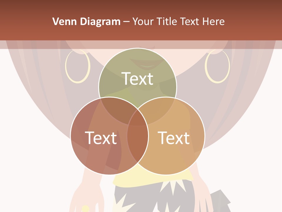 A Girl With Brown Hair Is Standing Next To A Wall PowerPoint Template