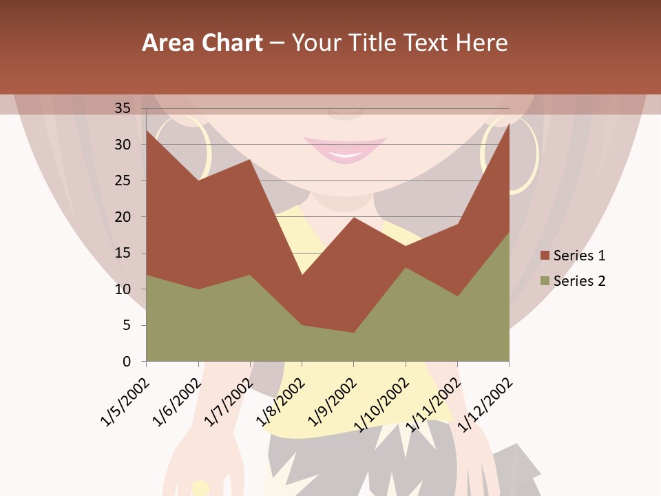 A Girl With Brown Hair Is Standing Next To A Wall PowerPoint Template