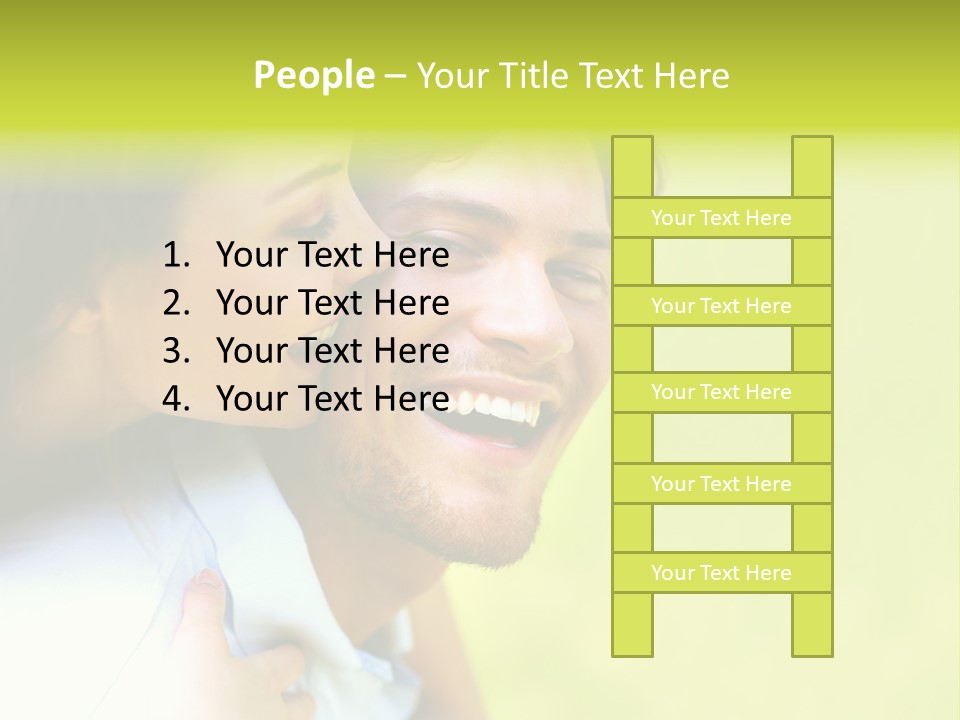 Athlete Y Chest PowerPoint Template