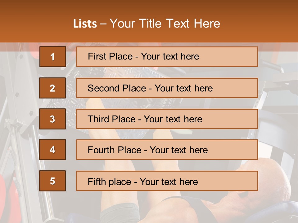 Body Abdomen Leg PowerPoint Template
