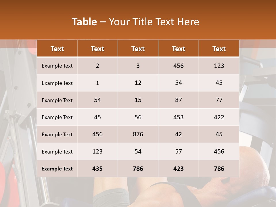 Body Abdomen Leg PowerPoint Template