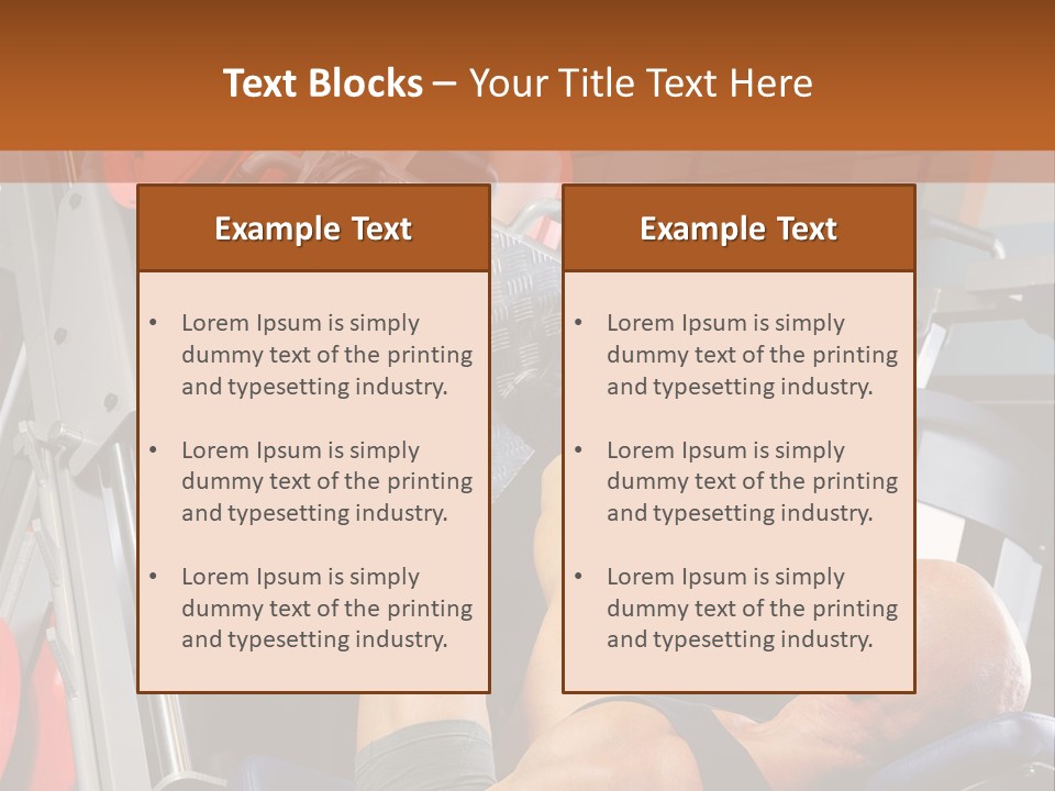 Body Abdomen Leg PowerPoint Template