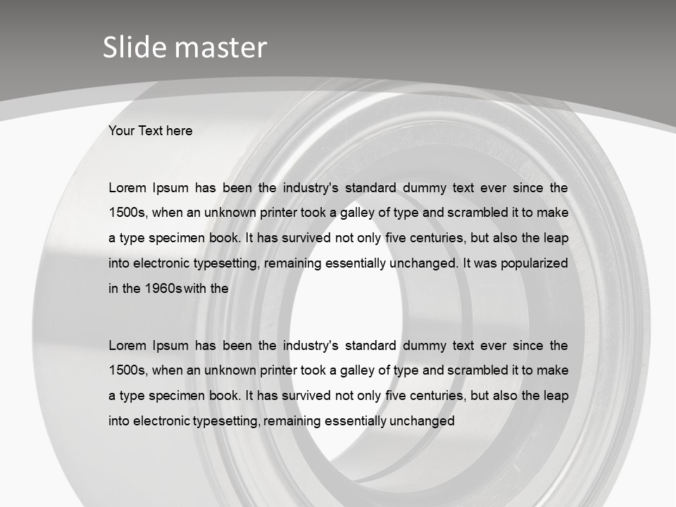 Repair Spare Round PowerPoint Template