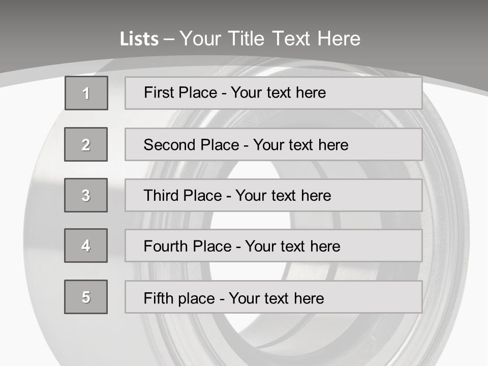 Repair Spare Round PowerPoint Template