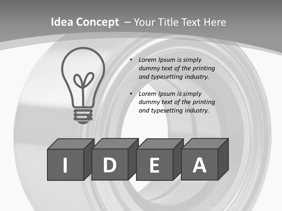 Repair Spare Round PowerPoint Template