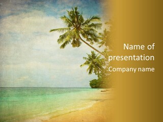 Island Shiny Tranquil PowerPoint Template