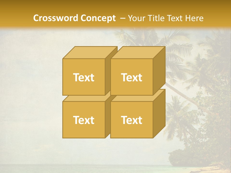 Island Shiny Tranquil PowerPoint Template
