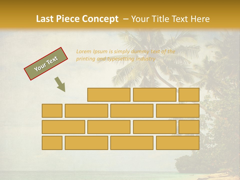 Island Shiny Tranquil PowerPoint Template