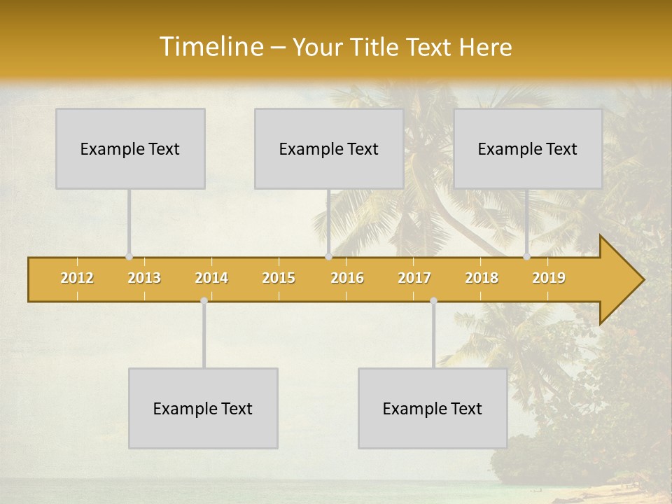 Island Shiny Tranquil PowerPoint Template