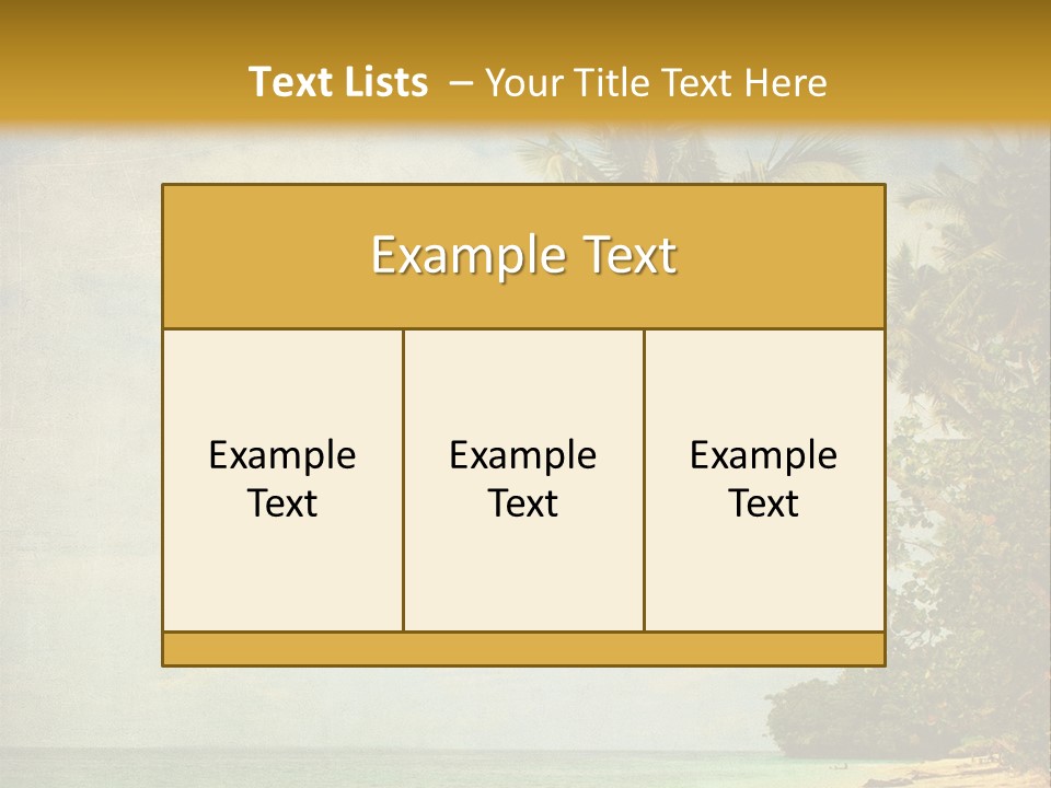 Island Shiny Tranquil PowerPoint Template