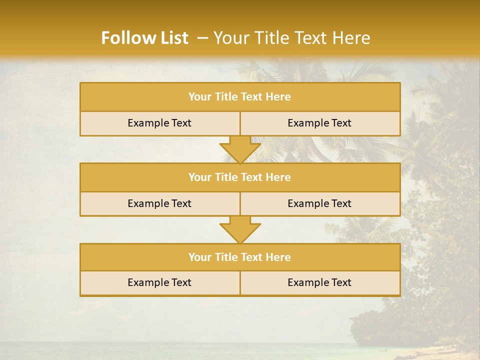 Island Shiny Tranquil PowerPoint Template