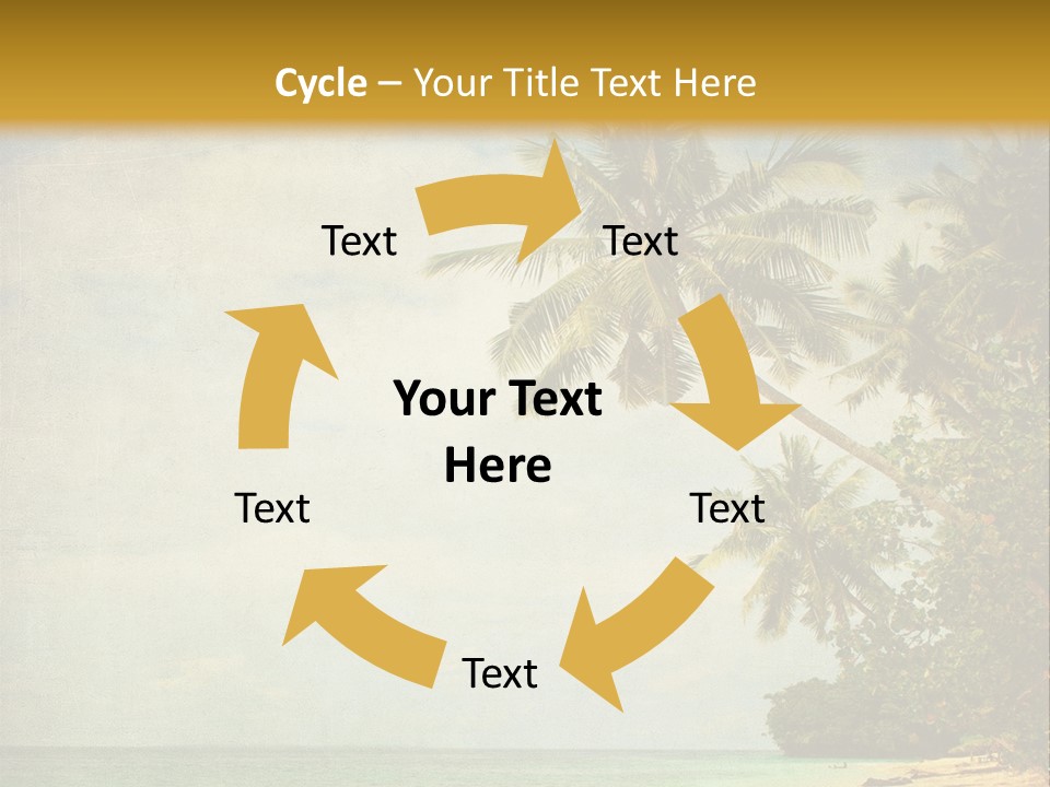 Island Shiny Tranquil PowerPoint Template