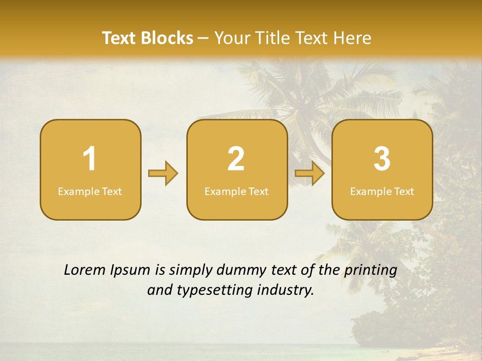 Island Shiny Tranquil PowerPoint Template