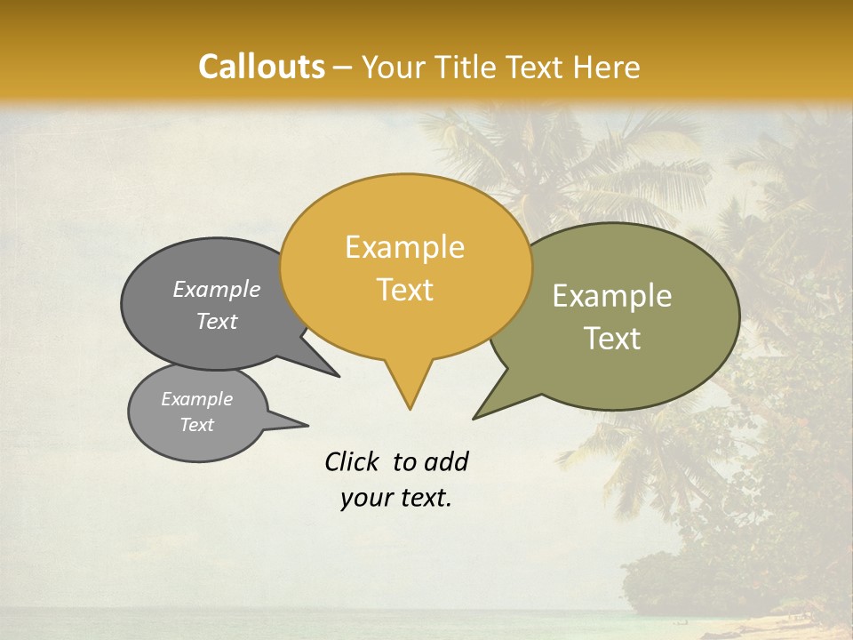 Island Shiny Tranquil PowerPoint Template