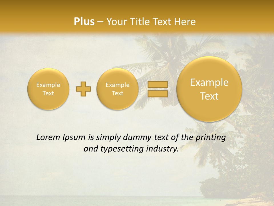 Island Shiny Tranquil PowerPoint Template