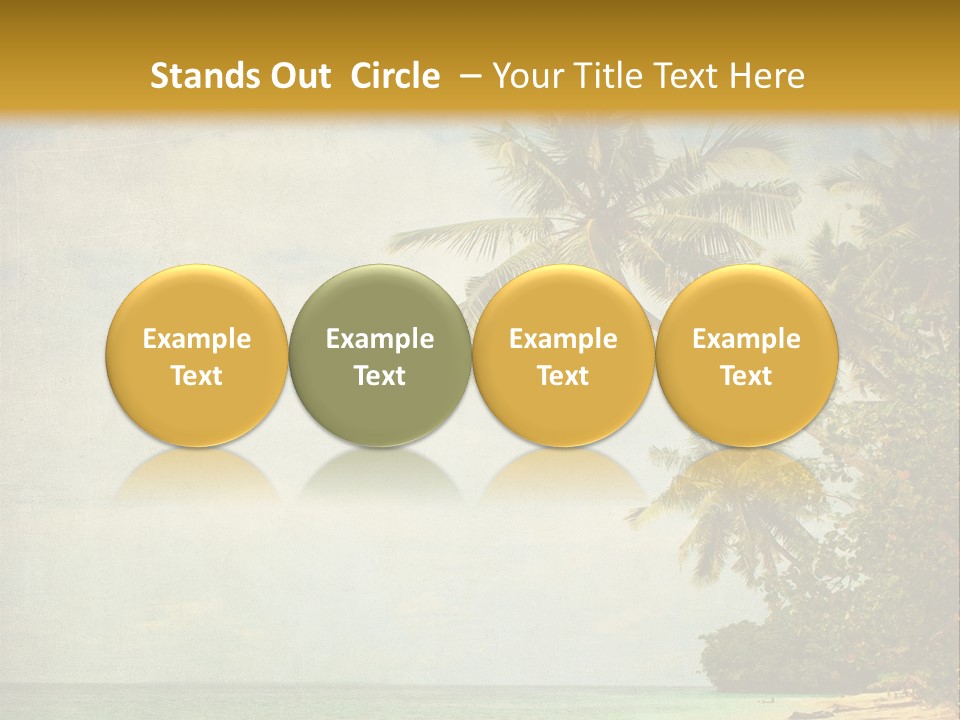 Island Shiny Tranquil PowerPoint Template