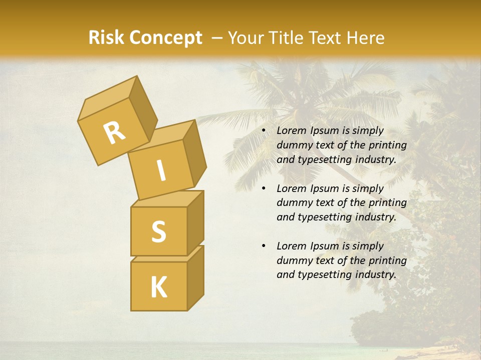 Island Shiny Tranquil PowerPoint Template