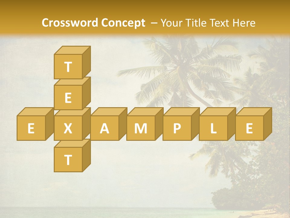 Island Shiny Tranquil PowerPoint Template