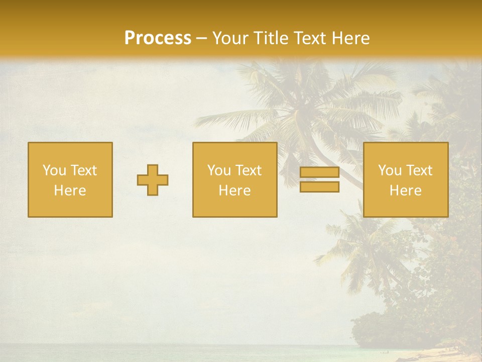 Island Shiny Tranquil PowerPoint Template