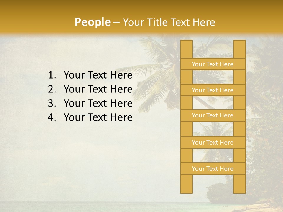 Island Shiny Tranquil PowerPoint Template