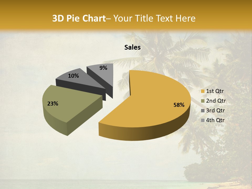 Island Shiny Tranquil PowerPoint Template