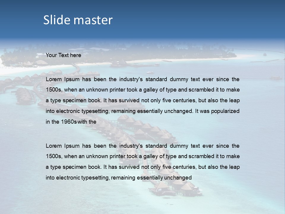 Seascape Calm Vacation PowerPoint Template
