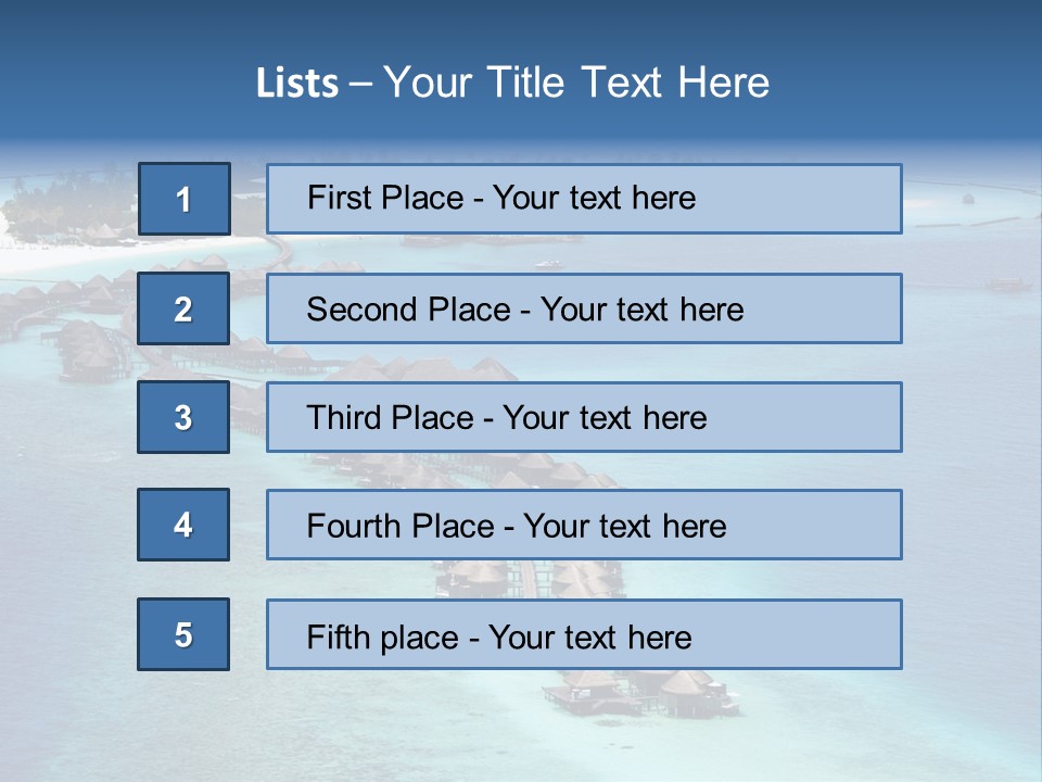 Seascape Calm Vacation PowerPoint Template