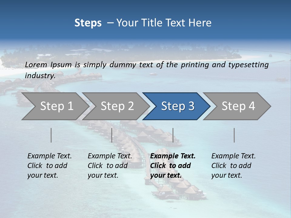 Seascape Calm Vacation PowerPoint Template