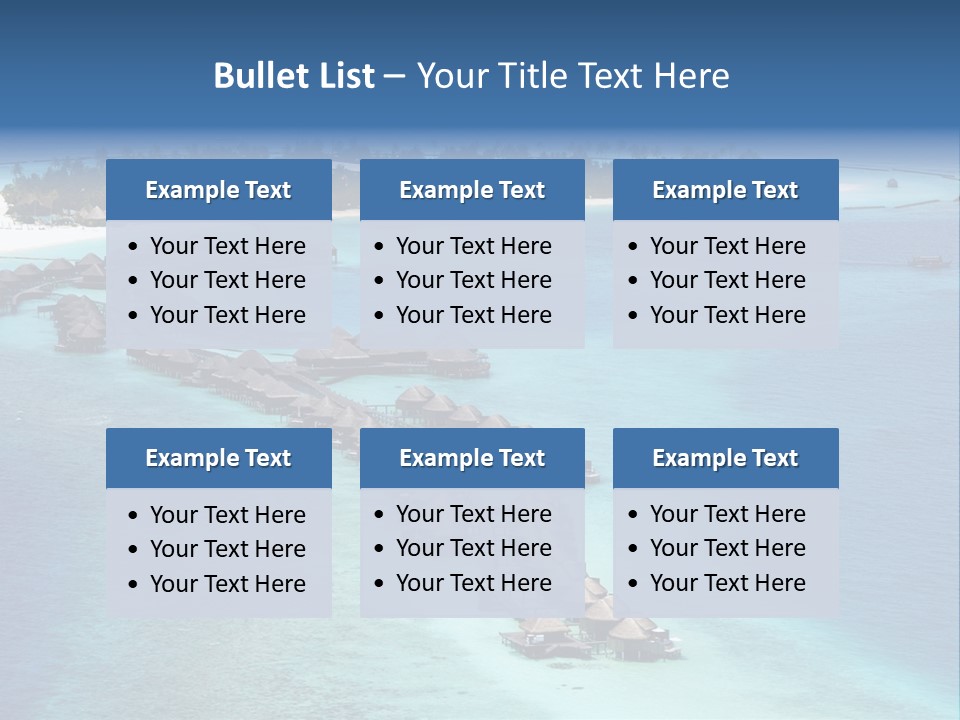 Seascape Calm Vacation PowerPoint Template