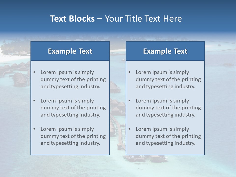 Seascape Calm Vacation PowerPoint Template