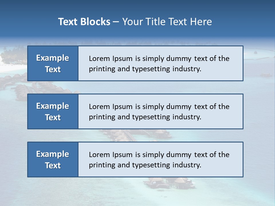 Seascape Calm Vacation PowerPoint Template