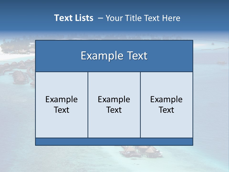Seascape Calm Vacation PowerPoint Template