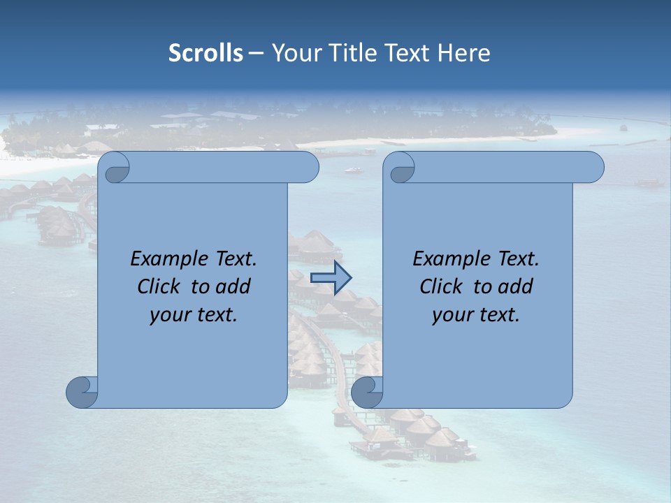 Seascape Calm Vacation PowerPoint Template