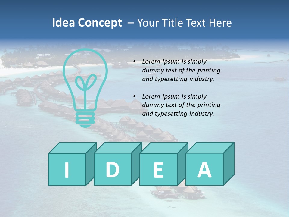 Seascape Calm Vacation PowerPoint Template